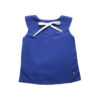 Blusa cuello bebe azul