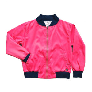 Bomber reversible lado fucsia