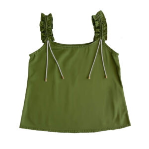 Blusa de tirantes con volantes
